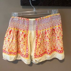 Flowy bright shorts!